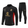 AC Milan Trainings Sweatshirt Quarter-zip 2024-25 Zwarte - Heren